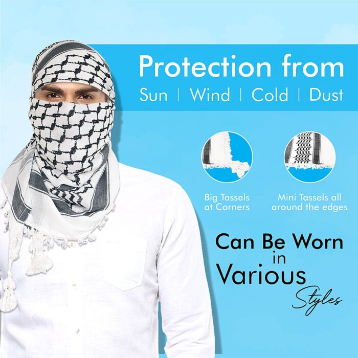 Buy Arab Scarf for Men | Arabic Shemagh Head Scarf